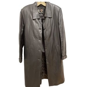 Stylish brand new Leather trench coat